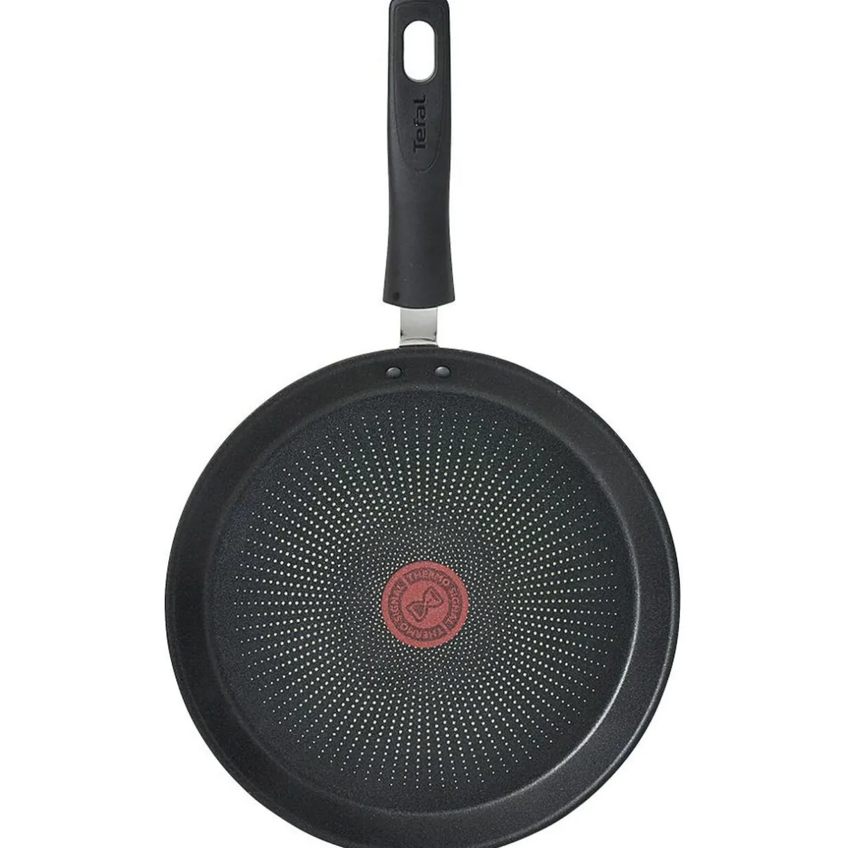 Gifi Crêpière Tefal aluminium anti adhérente thermosignal marron Ø 25 cm Discount