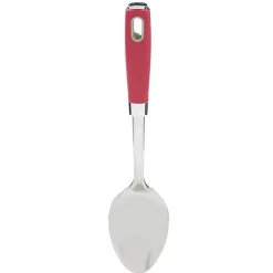 Gifi Cuillère à servir en inox manche en polypropylène rouge Sale