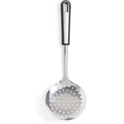 Gifi Écumoire en inox avec manche en plastique noir L.35cm New