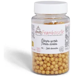 Gifi Décor sucré perles dorées Framboiselle 55g Hot
