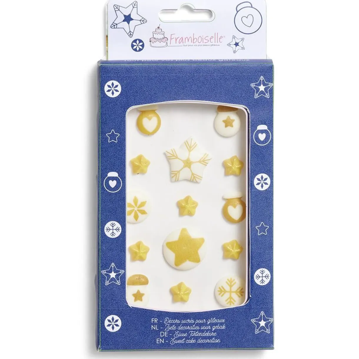Gifi Décor sucré pour gâteau Noël doré Framboiselle 30g Sale