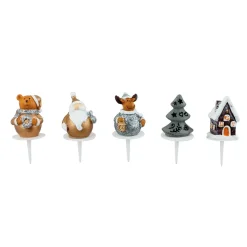 Gifi Décoration bûche de Noël x 5 Clearance