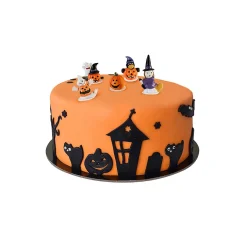 Gifi Décoration gâteau Halloween sorcière citrouille fantôme x5 Hot