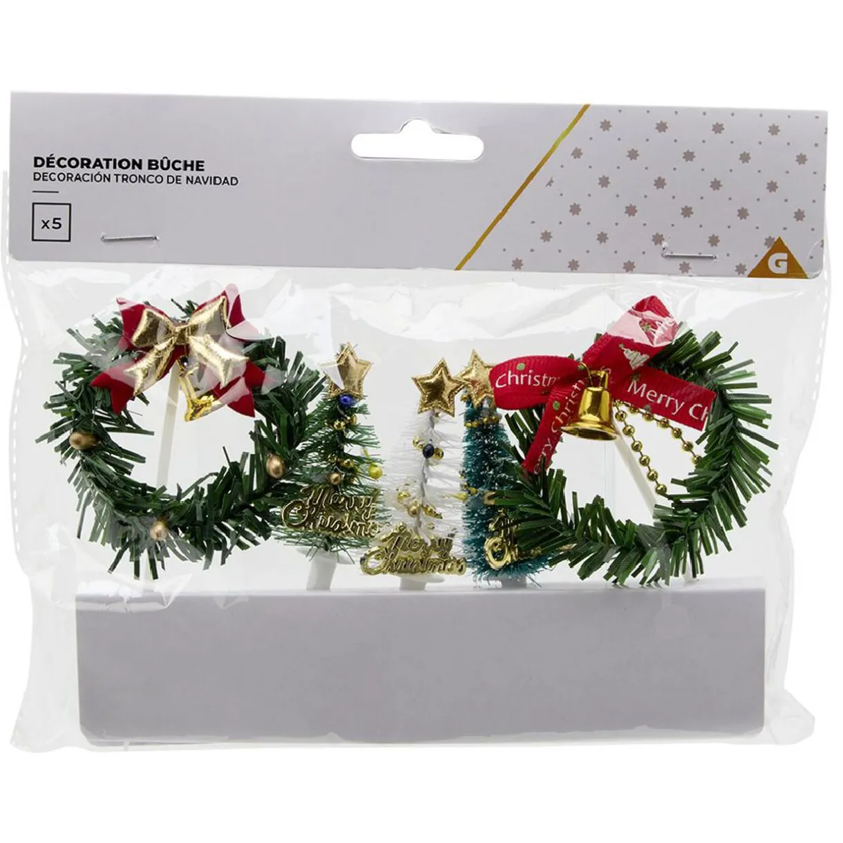 Gifi Décoration pour bûche de Noël x5 Outlet