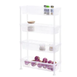 Gifi Desserte 4 niveaux plastique transparent 50x19,5xH82cm Sale