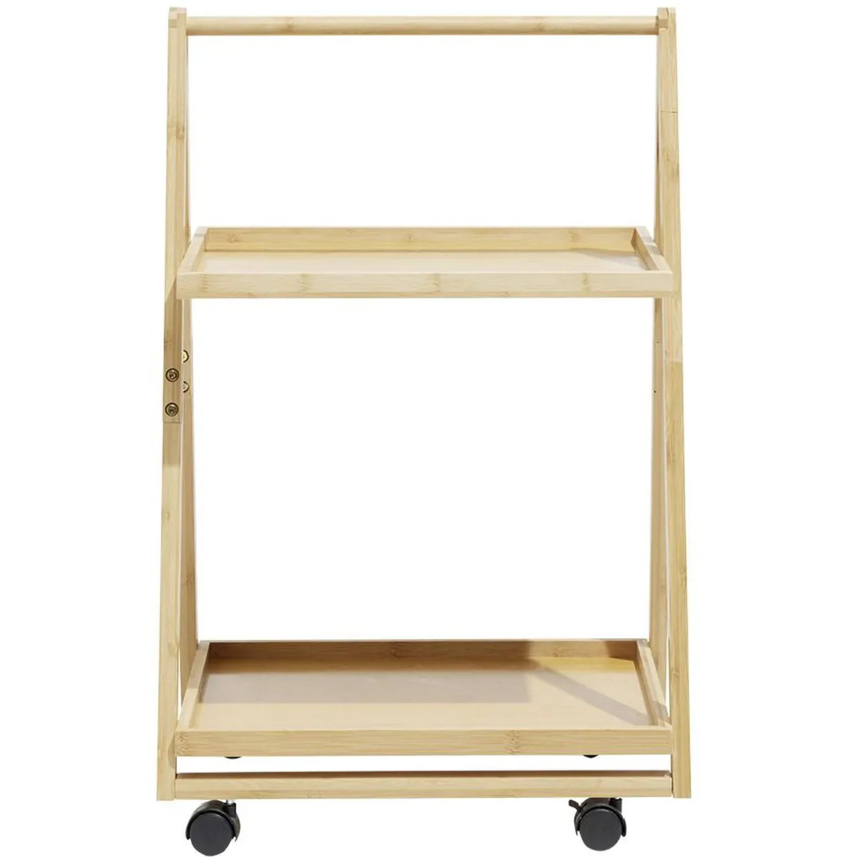 Gifi Desserte à roulettes bambou 2 niveaux 50x38xH78cm Best