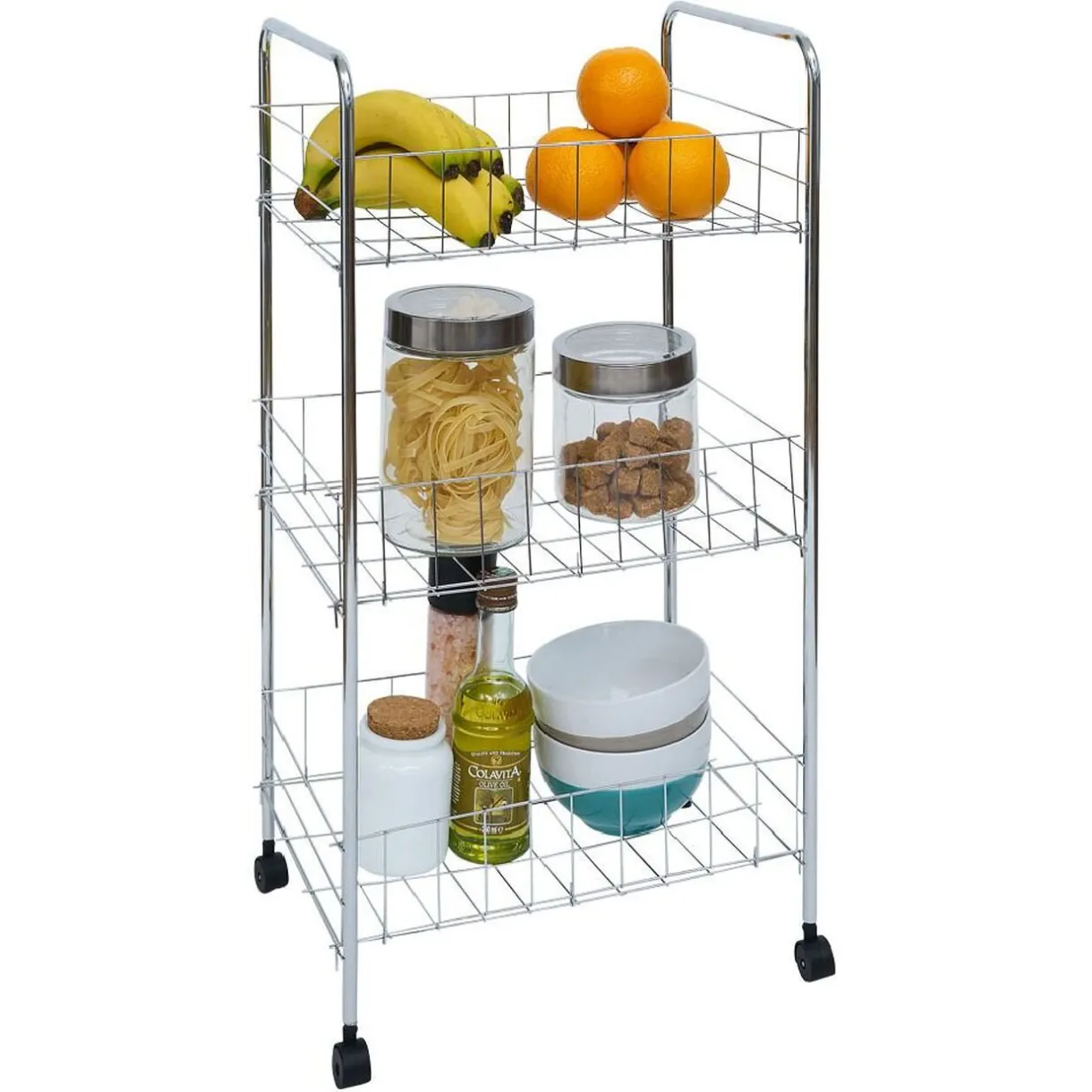 Gifi Desserte en métal 3 niveaux - 35,5xH66,5x26cm Hot
