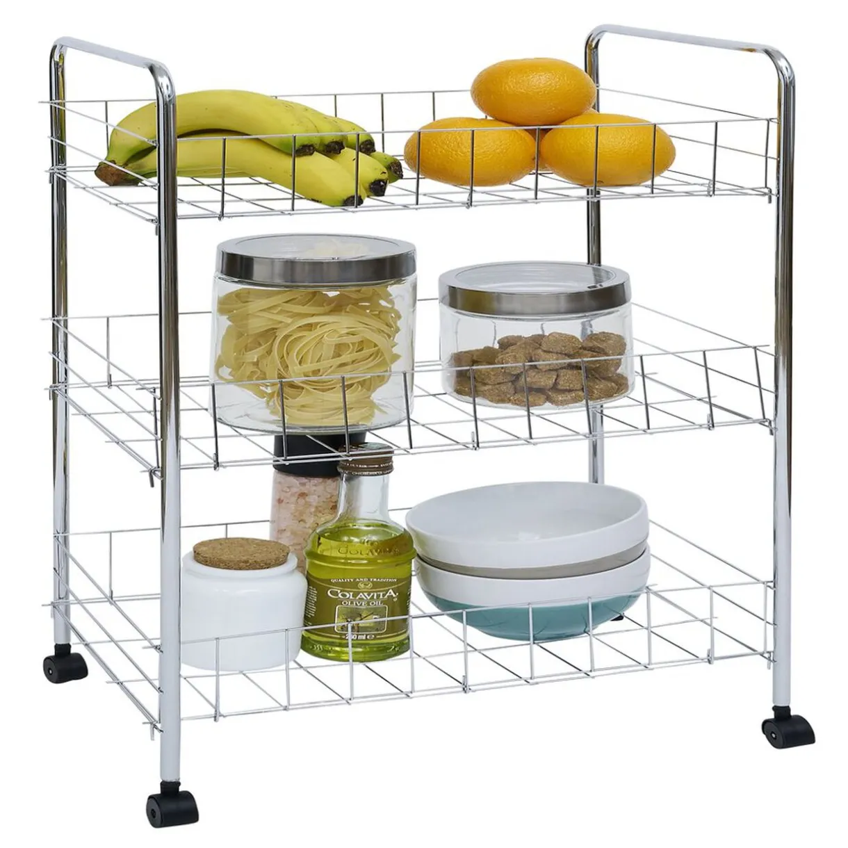 Gifi Desserte en métal 3 niveaux - 35,5xH66,5x26cm Hot