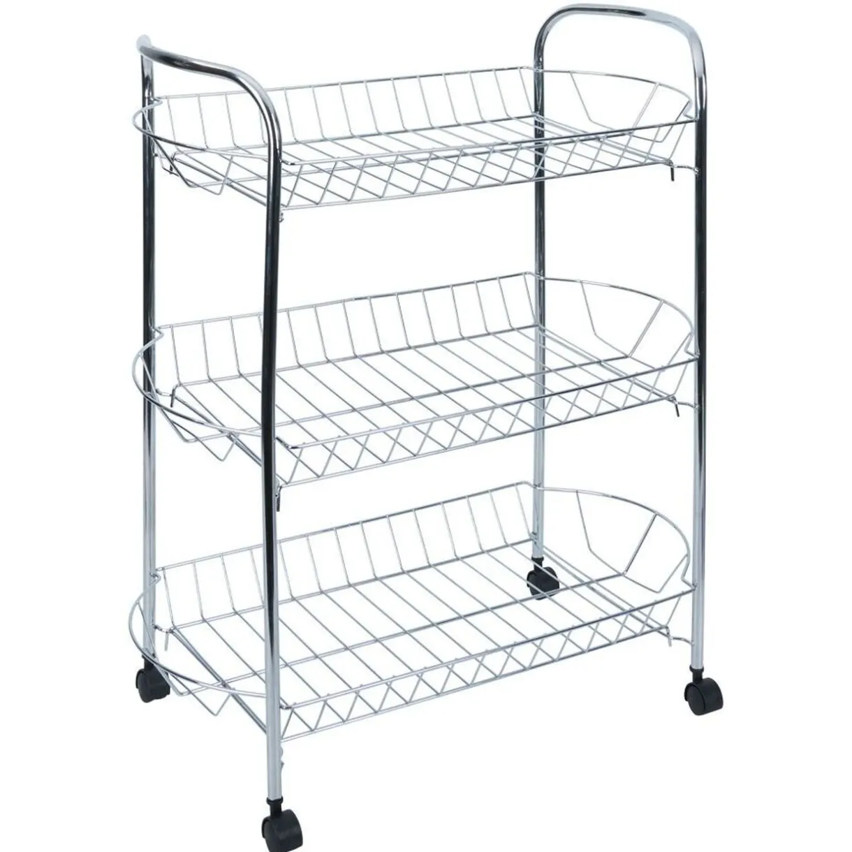 Gifi Desserte en métal gris 3 niveaux - L.51xl.26,5xH.57cm Clearance