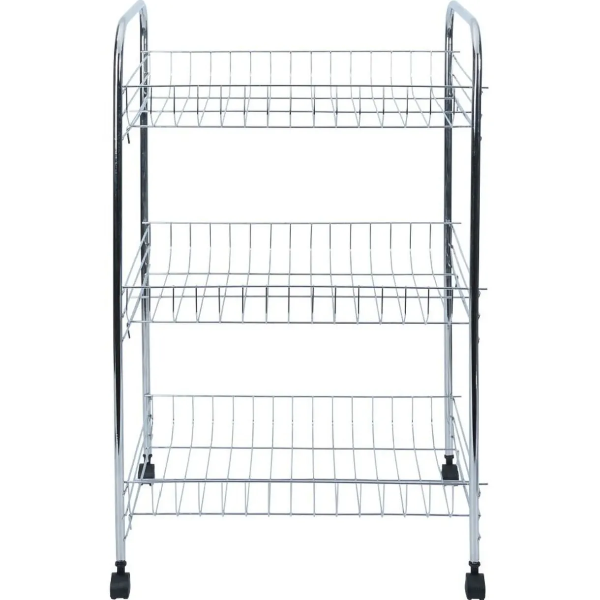 Gifi Desserte en métal gris 3 niveaux - L.41xl.26,5xH.61,5cm Discount