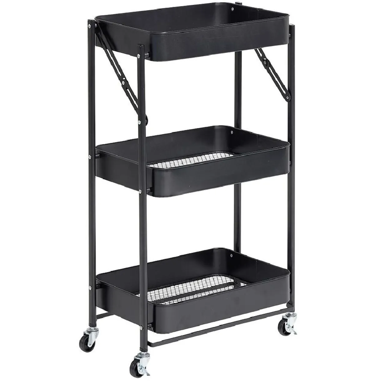 Gifi Desserte multi-usage pliable métal noir