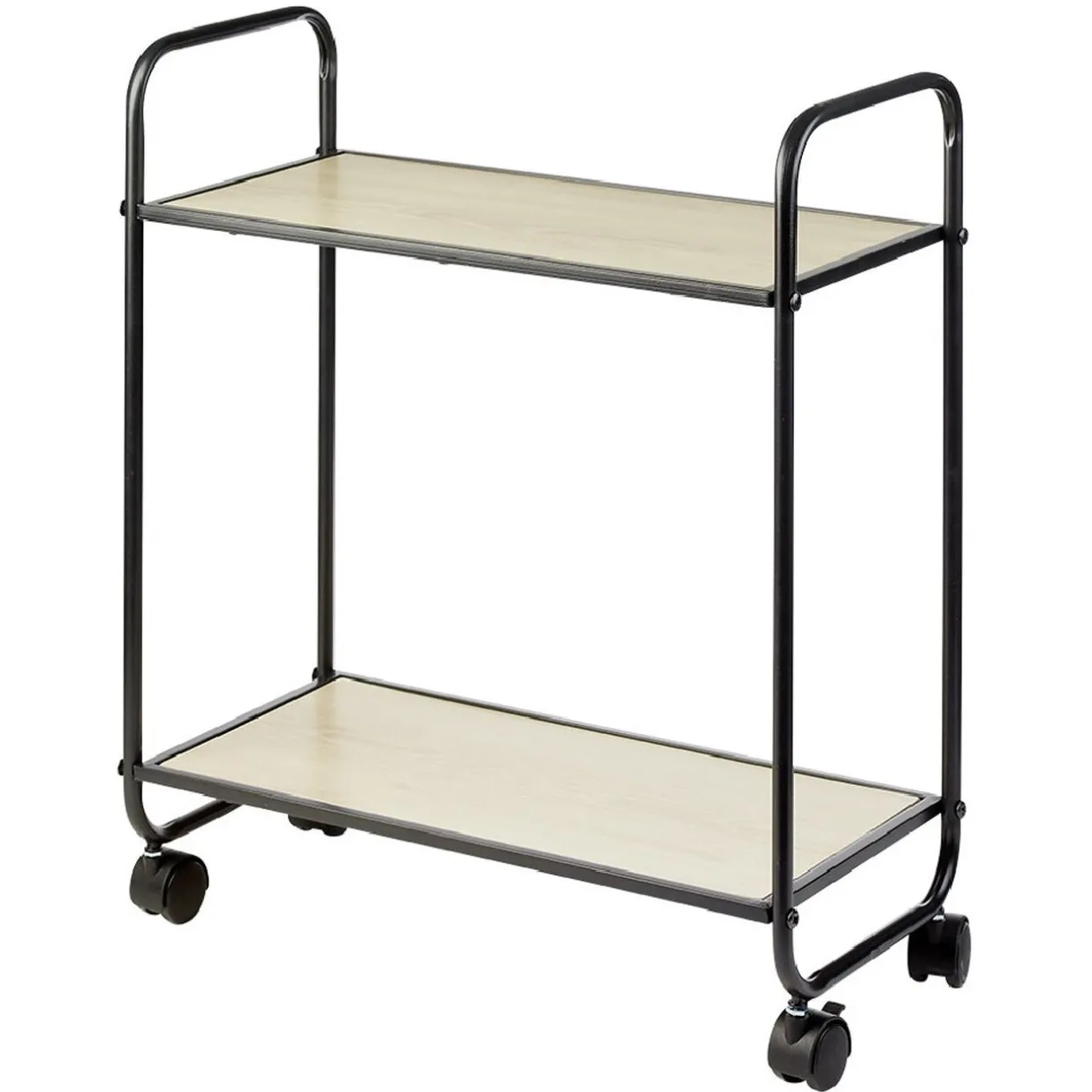 Gifi Desserte style industriel sur roulettes naturel et noir Clearance