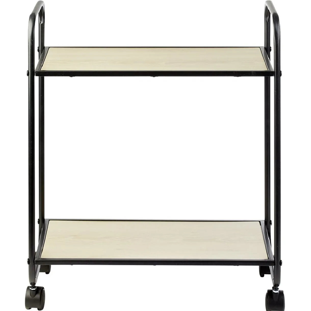 Gifi Desserte style industriel sur roulettes naturel et noir Clearance