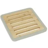 Gifi Dessous de plat en bambou avec contour en silicone