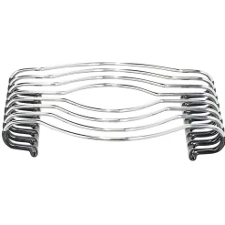 Gifi Dessous de plat en métal gris silicone antidérapant