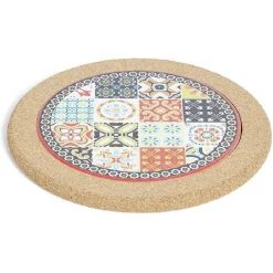 Gifi Dessous de plat rond en céramique design carreau de ciment Ø20cm Online