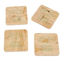 Gifi Dessous de verre My little garden en bois x4 Hot