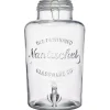 Gifi Distributeur de boisson en verre transparent avec robinet 8L - H36,5cm