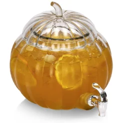 Gifi Distributeur de boisson forme citrouille en verre transparent 6 L Clearance