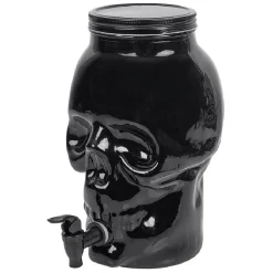 Gifi Distributeur de boisson tête de mort en verre
