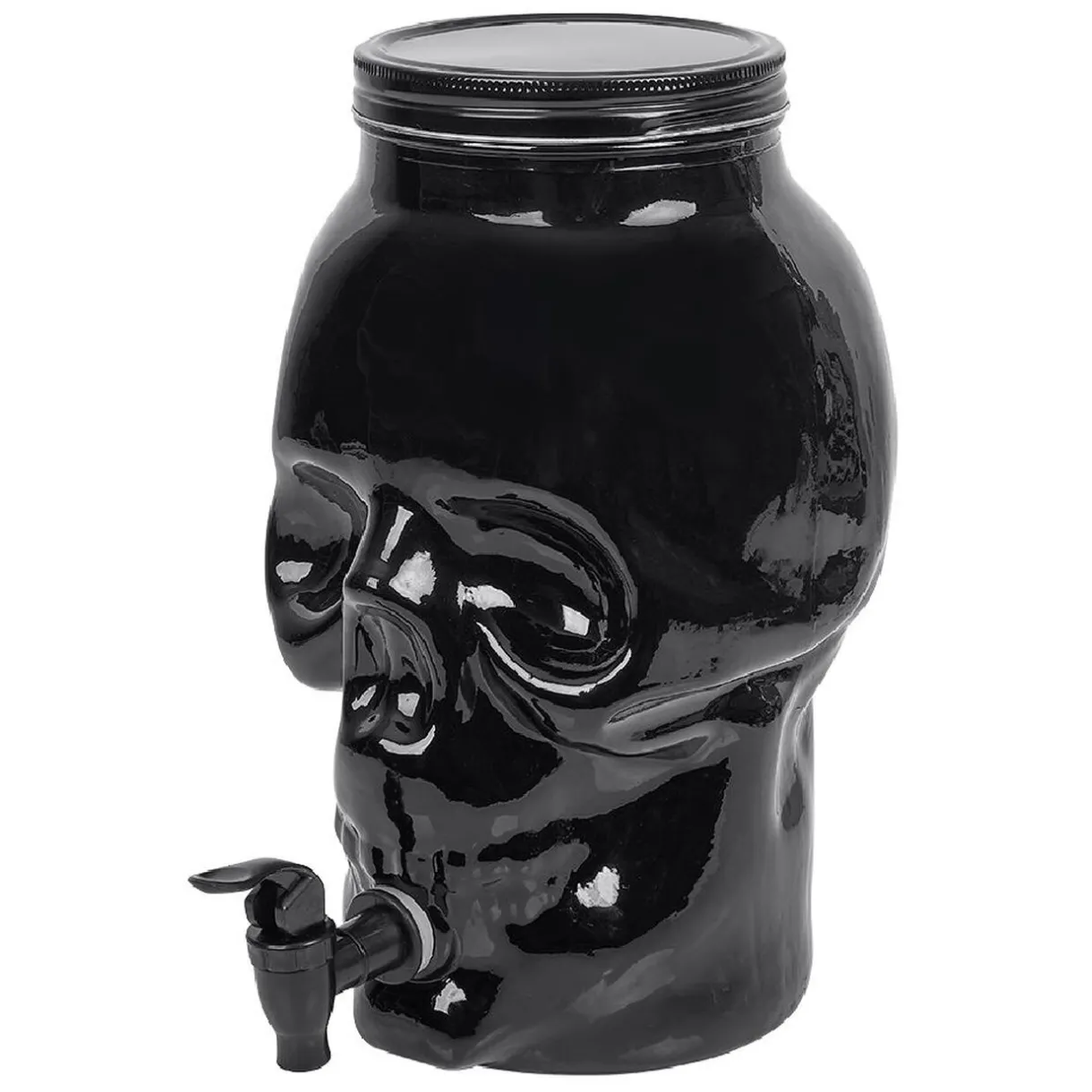 Gifi Distributeur de boisson tête de mort en verre
