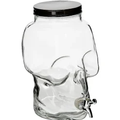Gifi Distributeur de boisson tête de mort en verre