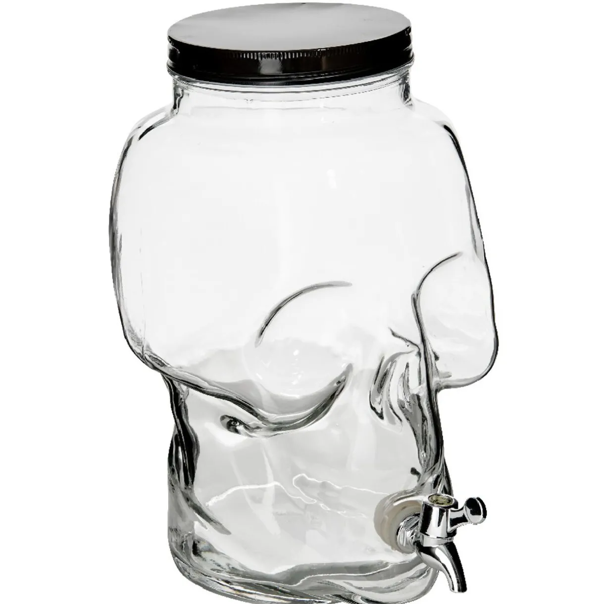 Gifi Distributeur de boisson tête de mort en verre