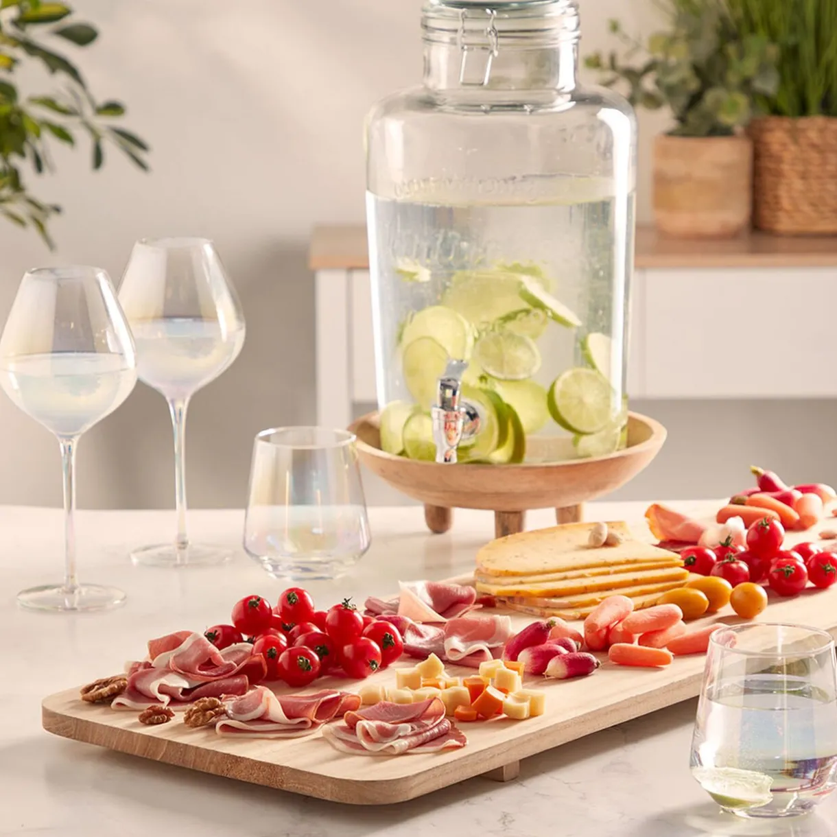 Gifi Distributeur de boisson transparent inscription relief 8 L Clearance