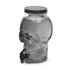 Gifi Distributeur de boisson tête de mort en verre 5L