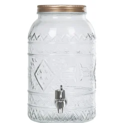 Gifi Distributeur de boissons fontaine transparent doré Discount
