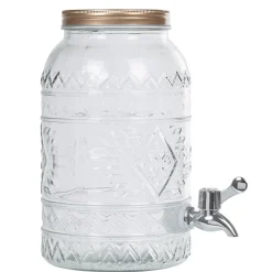 Gifi Distributeur de boissons fontaine transparent doré Discount