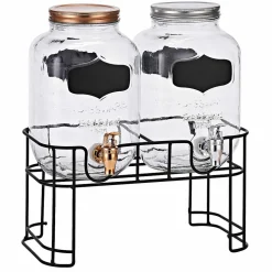 Gifi Distributeur de boissons fontaine x2 avec support New