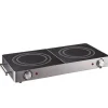 Gifi Double plaque vitrocéramique noire et grise Cuisilux Outlet