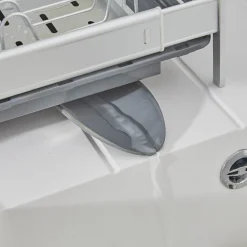 Gifi Egouttoir à vaisselle extensible gris et blanc Sale