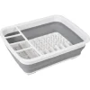 Gifi Egouttoir à vaisselle rétractable blanc gris Discount