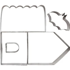 Gifi Emporte pièces maison hantée Halloween chauve souris x4 Hot