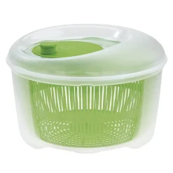Gifi Essoreuse à salade plastique transparent et vert Ø24xH16cm Best