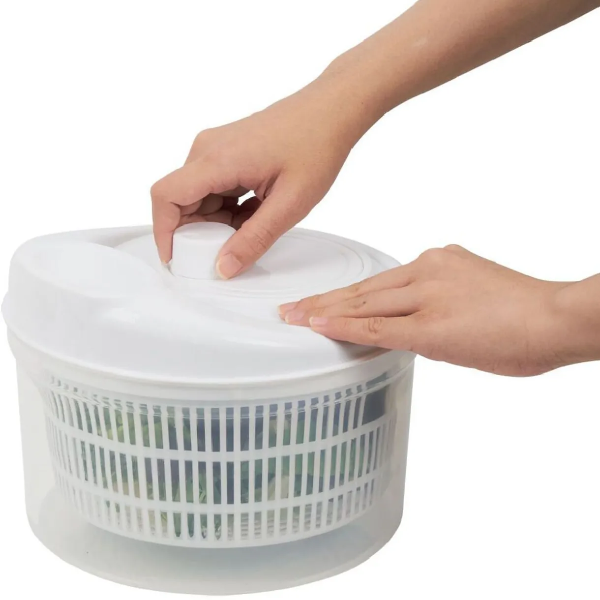 Gifi Essoreuse à salade plastique blanc 4,5l Clearance