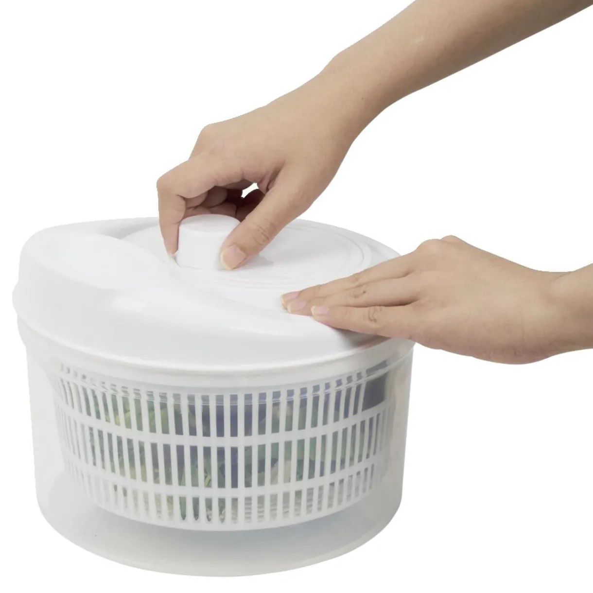 Gifi Essoreuse à salade plastique blanc 4,5l Clearance
