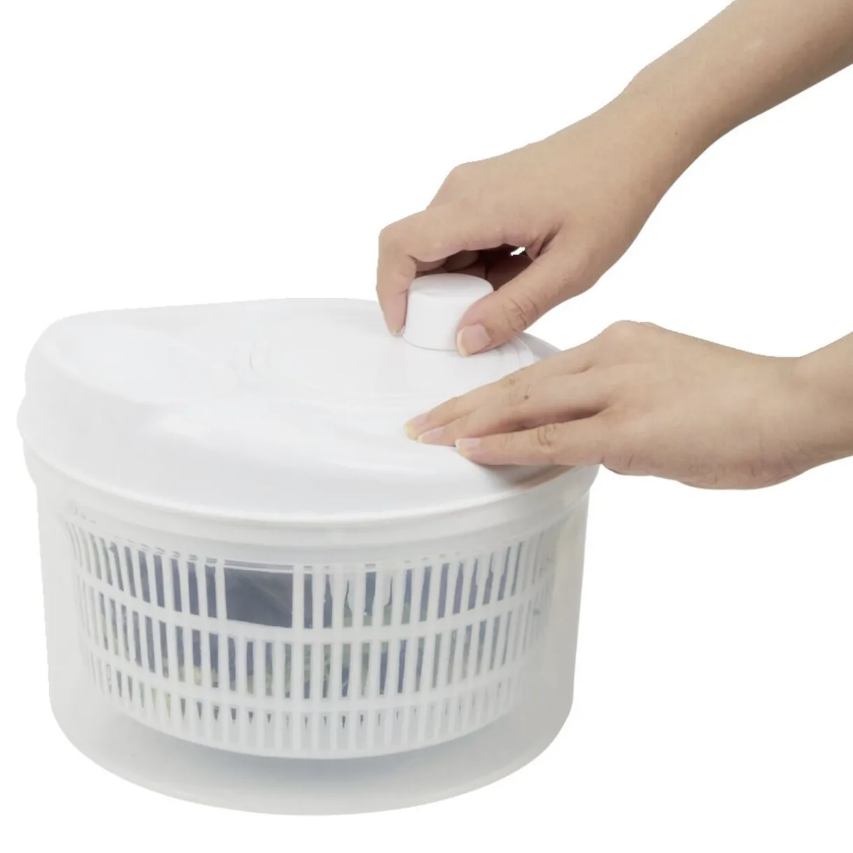 Gifi Essoreuse à salade plastique blanc 4,5l Clearance