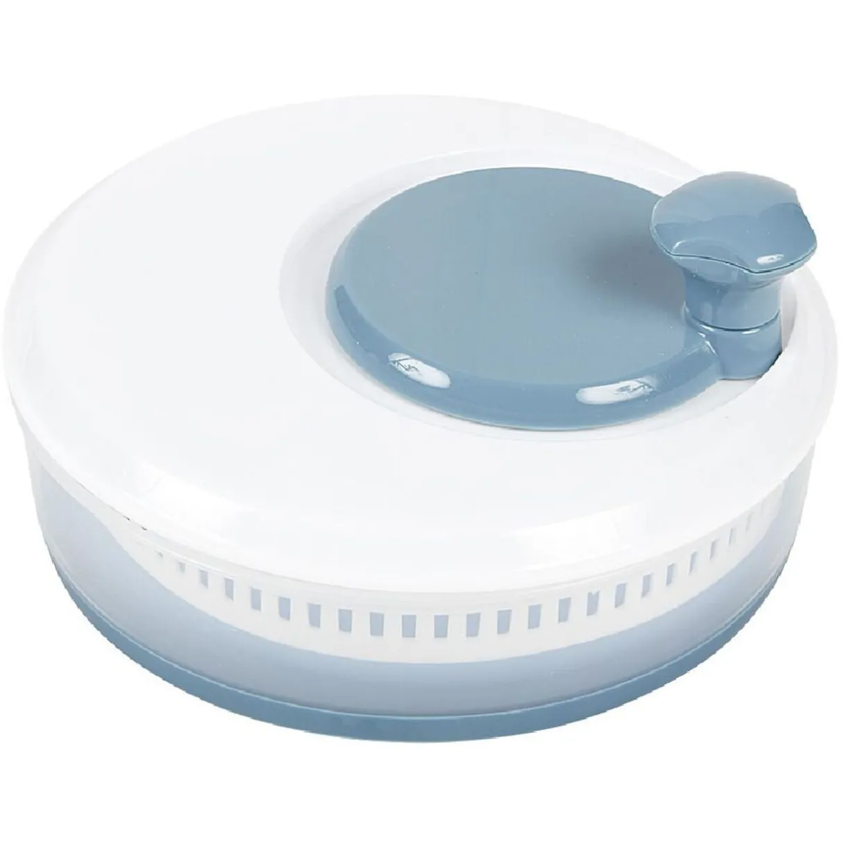 Gifi Essoreuse à salade rétractable 3,5 L bleu et blanc Discount