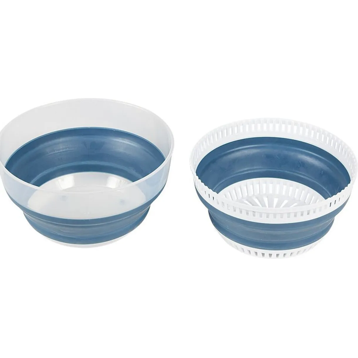 Gifi Essoreuse à salade rétractable 3,5 L bleu et blanc Discount