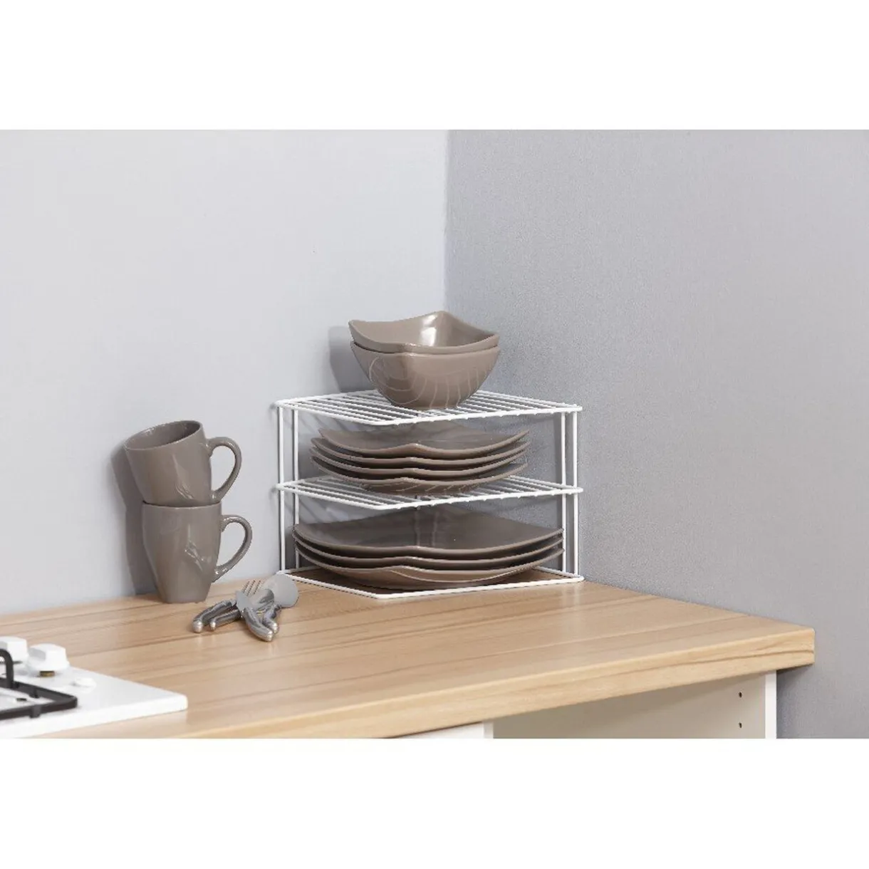 Gifi Etagère d angle 3 niveaux porte assiettes Metaltex Hot