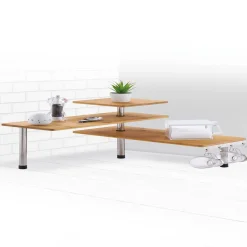 Gifi Etagère d'angle modulable en bambou Best