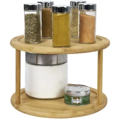 Gifi Etagère de cuisine ronde rotative 2 niveaux Outlet
