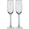 Gifi Flûte à champagne avec coeur et strass x2