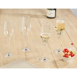 Gifi Flûte à champagne cristallin 22 cl x4