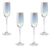Gifi Flûte à champagne irisé collection Noël givré x4