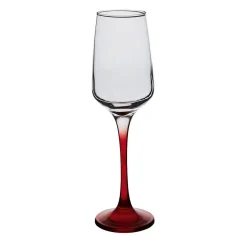 Gifi Flûte à champagne rouge translucide x6