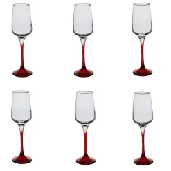 Gifi Flûte à champagne rouge translucide x6